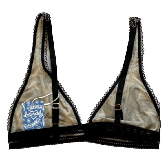 Free People Intimately Alia Black Lace Bralette Sz S NWT - Picture 9 of 15